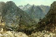 Albert Bierstadt The_Sierra_Nevadas Sweden oil painting artist